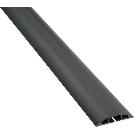 Protège câble RS PRO, Ø interne: 17mm 17 x 9mm, long.: 1.8m, larg.: 60 mm, PVC Noir ( Prix pour 1 )