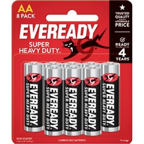 Eveready SHD Pile LR6 (AA) carbone-zinc (saline) 1.5 V 8 pc(s)