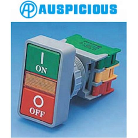 Interrupteur à clé double rouge/vert marche/arrêt 3a/250vac Ip65 Dpb30-1-o/c (1/2)
