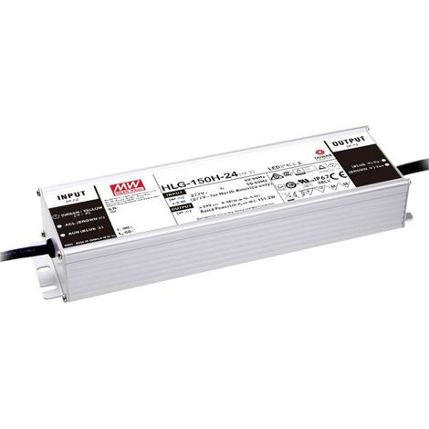 MW Mean Well HLG-150H-36A Driver per LED, Trasformatore per LED Tensione costante, Corrente costante 151 W 4.2 A 36 V/D