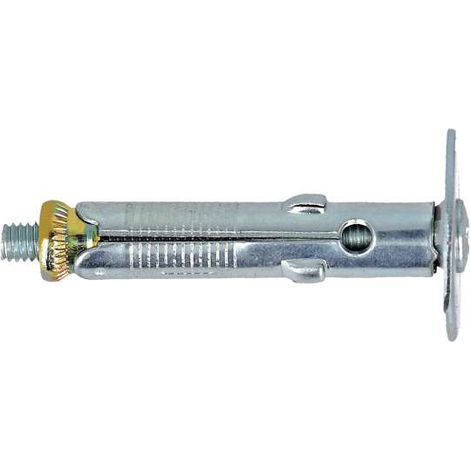Tasselli in acciaio Diam. 9 x 50 con vite premontata e rondella 6 pz.