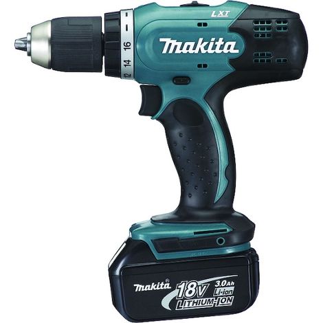 Makita – Perceuse-visseuse sans fil 18V DDF453SFE – 2 batteries 3Ah – Mandrin auto-serrant 13mm – Couple 42Nm pour perçage précis
