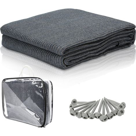 TolleTour Tapis de tente 250x250 cm HDPE PEHD Résistant aux UV pour Caravane