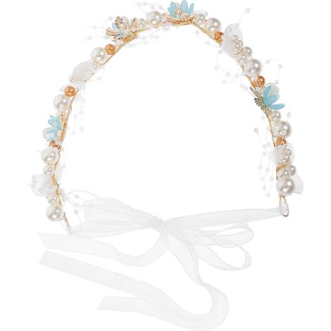 Vigne de Cheveux Mariage Mariée Perles Métal Cuivre Élégante (1/5)