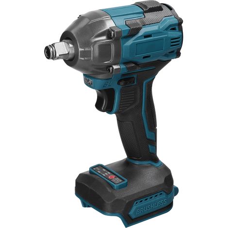 Clé à chocs électrique sans fil 21V Moteur Brushless Couple élevé 2200 BPM Variable Lumière LED Poignée Ergonomique Antidérapante (1/5)