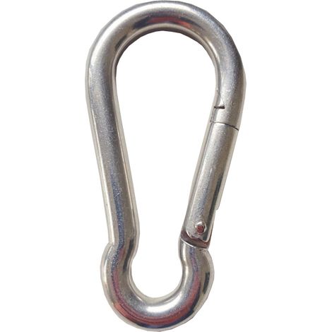 Mousqueton en inox Ø8 pour poteau de voile et hamac GARD&ROCK (1/4)