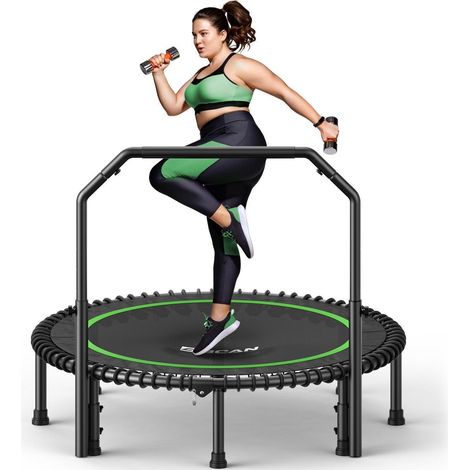 Fitness-Trampolin 122cm mit Griff, 250kg belastbar, faltbar, für Indoor & Outdoor (1/5)
