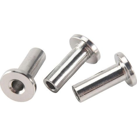 20 Stück Edelstahl-Schutzhülsen für 1/8-Zoll-DIY-Balustraden