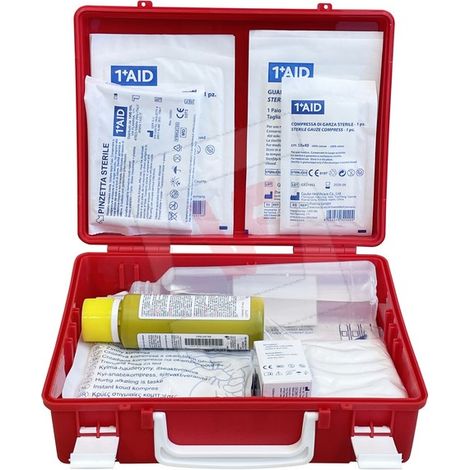 CASSETTA PRONTO SOCCORSO MEDIC 1 (MENO DI 3 LAVORATORI) CM.25x19x9H (1/6)