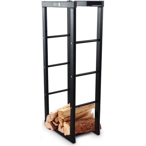Bituxx Kaminholzständer Holzlager Kaminholzkorb Brennholzhalter Holzablage Kaminholzregal 40 x 100 aus Metall