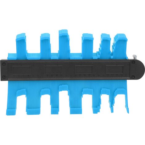 Réglet de contour profilé 25 cm outil de mesure pour formes irrégulières gabarit de copie cadre bleu (1/5)