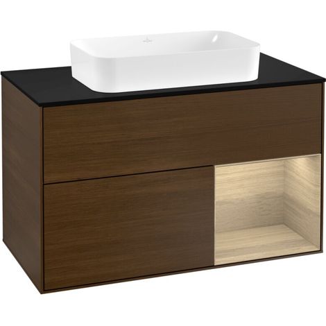 Villeroy & Boch F252PCGN Meuble sous-lavabo Finion F25 (1/2)