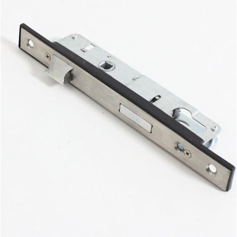 KZQ – Serrure de portail en acier inoxydable – Têtière fine – Côté d'ouverture réversible DIN – Pour bois dur – Hauteur de gâche ajustable