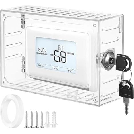Gadpiparty Boîtier de protection en plastique transparent pour thermostat universel (1/5)