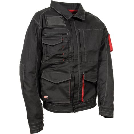 Cofra Arbeitsjacke 300 g/m², mit vielen Taschen blau 58