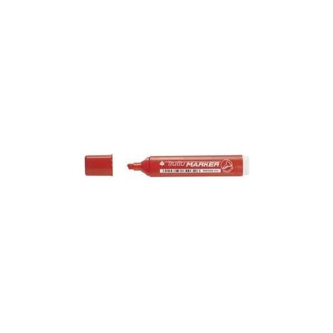 Tratto Marker marqueur indélébile Pointe biseautée Rouge 12 pièce(s) (1/2)