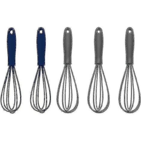 Ensemble de 5 petits fouets de cuisine, batteur à œufs pour la cuisine et le mélange (1/5)
