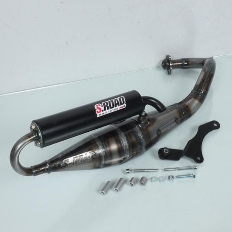 auspuff mvt s-road entspannung schwarz für roller piaggio 50 (1/5)