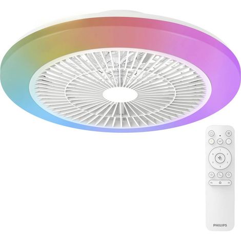 Philips LED Amigo Ventilatore da soffitto 40 W con telecomando, Dimmerabile (1/5)