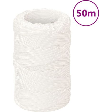 Corde de bateau Cordage - Style Contemporain Blanc complet 2 mm 50 m Polypropylène BV741500 - BonneVie (1/5)