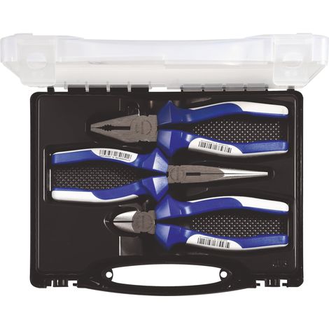 Juego de alicates 3 pzs cromado estuche plástico TECWERK (1/2)