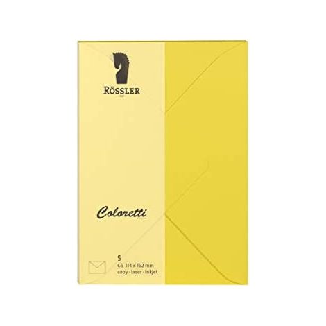 Enveloppe c6 ministro coloretti 5 pcs. jaune (1/3)