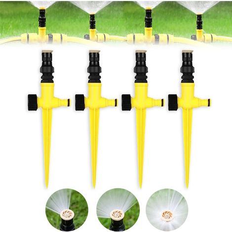 4 Pièces Arroseur de Jardin,Arrosage pour Jardin,360 Degrés Arroseur de Pelouse, Arroseur Rotatif, Arrosage Automatique, Pulvérisateur D'Irrigation pour Pelouses, Jardin, Cour, Plantes,Fleurs (1/5)