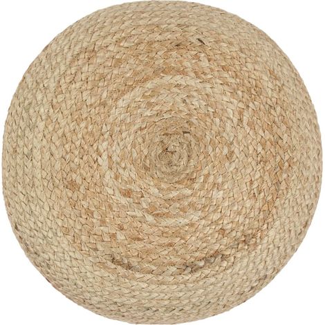 Pouf fait à la main 45 x 30 cm Jute (1/3)