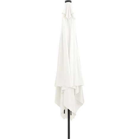 Parasol de jardin,Parasol d'extérieur Blanc et Noir 295 x 295 x 245 cm CFW37187 (1/5)