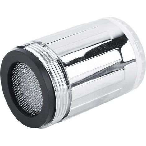 3-farbiger LED-Duschkopf mit Temperatursensor und farbwechselndem Wasserfilter