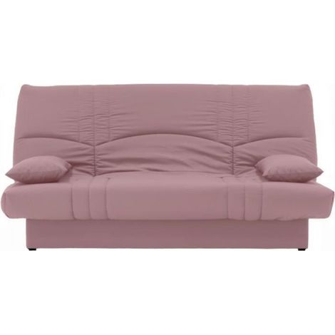 Banquette clic clac 3 places - Tissu rose - Style Contemporain - L 190 x P92 cm - DREAM (1/3)