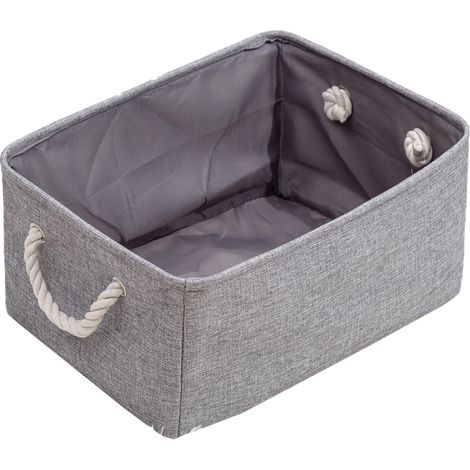 Panier De Rangement - Avec Poignées - Pour Vêtements Jouets Livres Bureau Salle De Bain Chambre D Enfant - Lot De 1 (1/5)