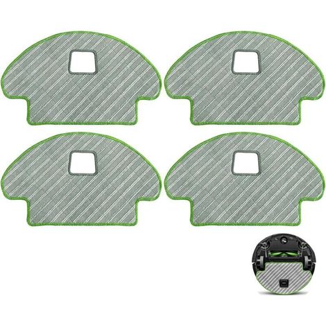 Pack of 4 cleaning pads for robot vacuum cleaner iRobot Roomba Combo 113 R113840 R111840, replacement parts, washable microfiber cleaning accessories. (1/4)
