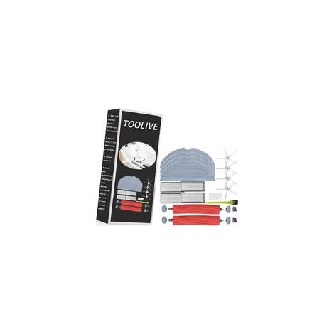 Dontodent – Accessoires pour aspirateur Roborock S7 – 2 filtres HEPA – Brosse principale et latérales – Lingettes lavables multicolores (1/5)