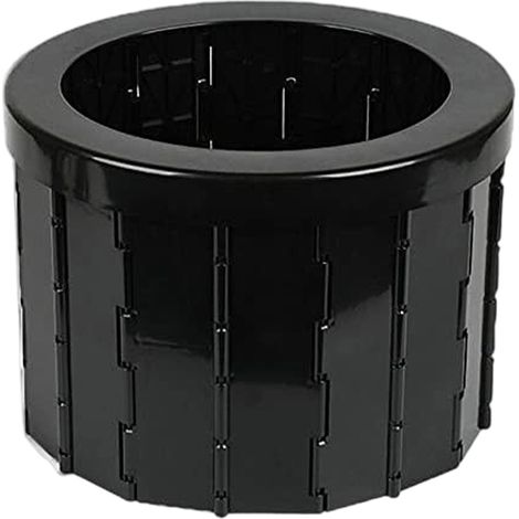 1 toilette portable pliable, siège confortable, avec sac poubelle et produit durcissant, pour voiture camping urgence extérieur (1/5)