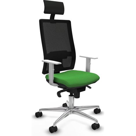 piqueras-y-crespo Horna chaise de bureau blanc ergonomique (1/3)