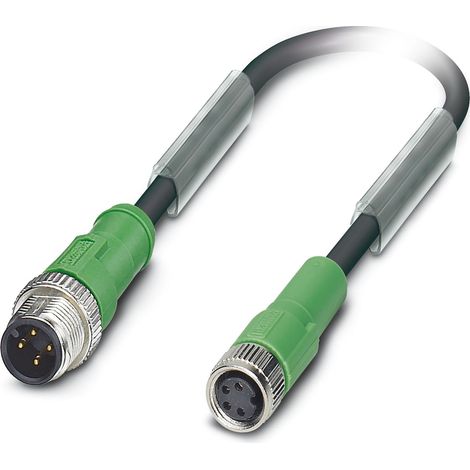 Câble d'actionneur Phoenix Contact 4 conducteurs , M12 Mâle vers M8 Femelle, 300mm ( Prix pour 1 )