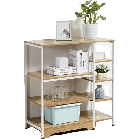Estantería de cocina, estructura de acero, 80 cm de ancho x 40 cm de profundidad x 160 cm de alto, 22,7 kg por estante, 7 estantes, montaje sin herramientas. (1/5)