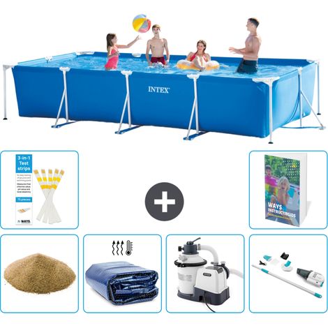 Rechteckiger Frame Pool - 450x220x84 cm - 7-teilig S89