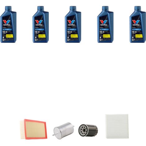 Kit tagliando 4 FILTRI e 5L OLIO compatibile con Audi A4 (B6,B7) 2.0 20V 96kw dal 2000 (1/5)