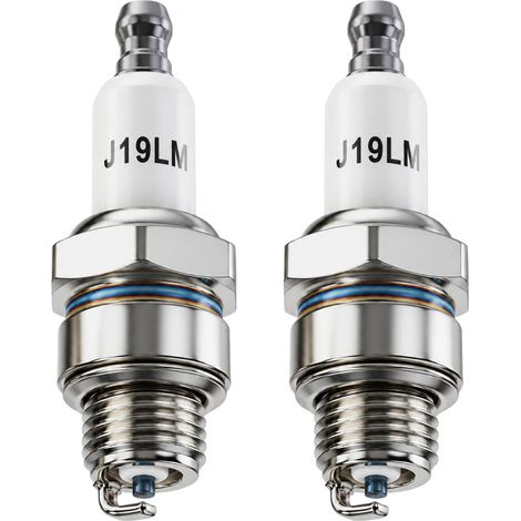 2pcs RJ19LM Bougie Allumage Tondeuse 4 Temps Compatible Moteur Essence Bougies haute performance pour tondeuse et moteur essence, démarrage rapide, allumage stable et remplacement facile. (1/5)