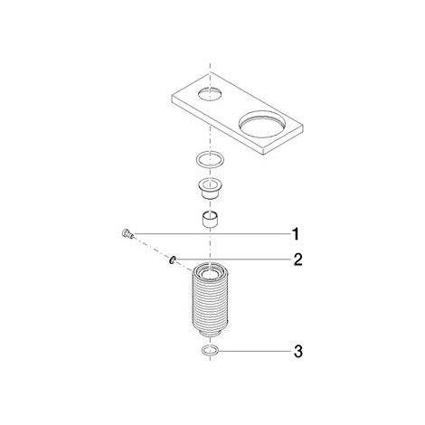 Dornbracht 90277802400-00 couvercle pièces de rechange