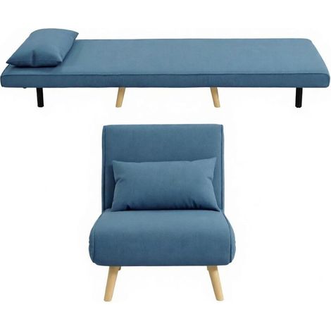 Canapé-lit pliable dossier réglable, canapé convertible moderne, meuble salon polyvalent (1 pièce) (1/5)