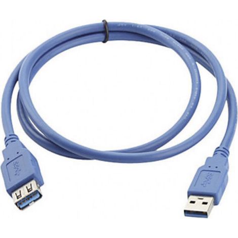 Manhattan Câble USB USB 3.2 Gen1 USB-A mâle, USB-A femelle 2.00 m bleu contacts dorés, certifié UL 3 (1/5)
