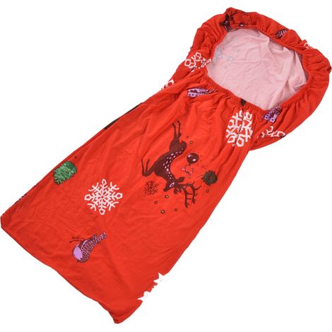 Housse de chaise de Noël en fibre de polyuréthane extensible et anti-pliage, motif flocons de neige, idéale pour les fêtes de fin d'année à la maison. (1/5)