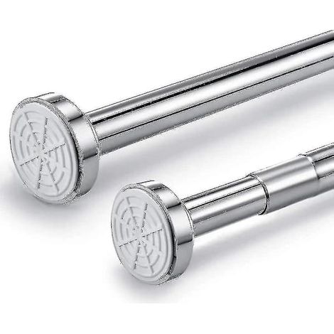 Filiyano-Barre télescopique en acier inoxydable extensible de 150 cm à 260 cm, tringle à rideau de douche sans perçage, fixation par serrage réglable (1/5)