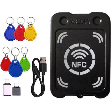 RFID-Kartenleser/Kopierer + NFC-Schlüsselanhänger mit 3 UID/CUID und NFC-Verschlüsselungsschlüsselleser