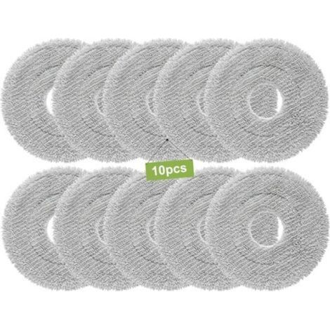 10 Pièces Serpillière Accessoires pour Dreame L10s Ultra Gen 3/Gen 2/L10s Pro Ultra Heat/X40/X50 Ultra Complete/L10s/L40/X30, pour ECOVACS T50 Pro Omni Gen2/T50 Omni,pour Roborock QV 35A/Qrevo S5V