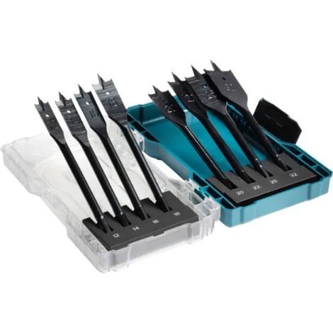 Set di 8 punte per legno piatte MAKITA, 12,14,16,18,20,22,25,32 mm, codolo esagonale (1/4)