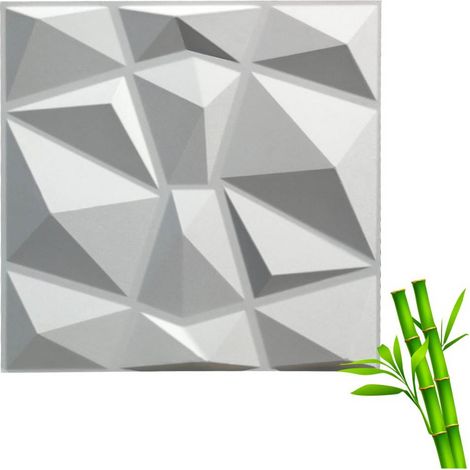 DIAMOND-BIT pannello In Fibra Di Bamboo 100% Naturale Pezzi 12 Totale 3 Metri Quadrati